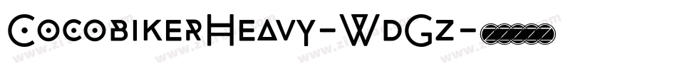 CocobikerHeavy-WdGz字体转换