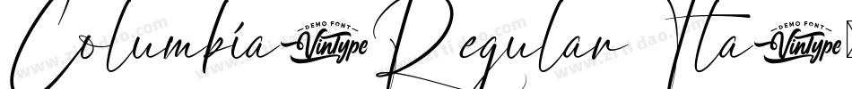 Columbia-RegularIta字体转换