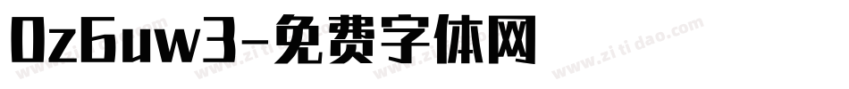 0z6uw3字体转换