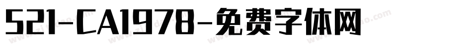 521-CA1978字体转换