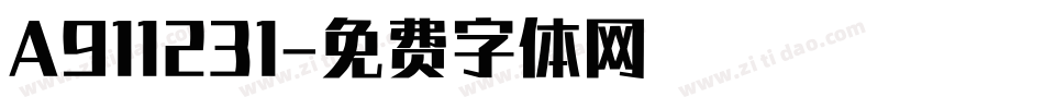 A911231字体转换