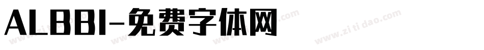 ALBBI字体转换