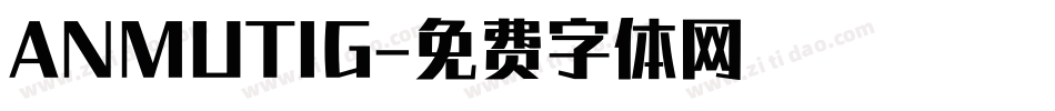 ANMUTIG字体转换