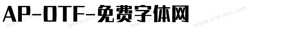 AP-OTF字体转换