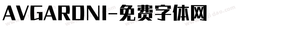 AVGARDNI字体转换