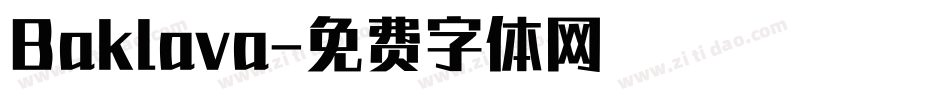 Baklava字体转换