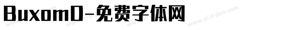 BuxomD字体转换
