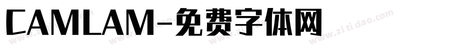CAMLAM字体转换