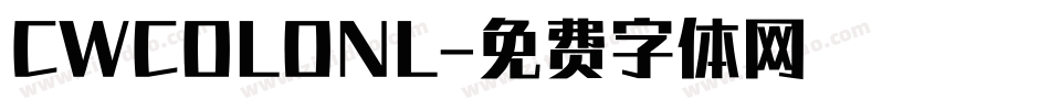 CWCOLONL字体转换