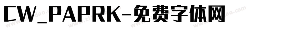 CW_PAPRK字体转换