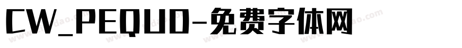 CW_PEQUD字体转换