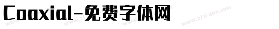 Coaxial字体转换