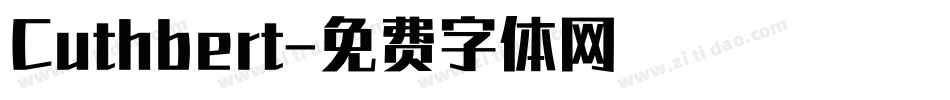 Cuthbert字体转换