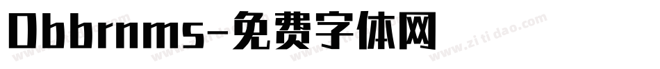 Dbbrnms字体转换