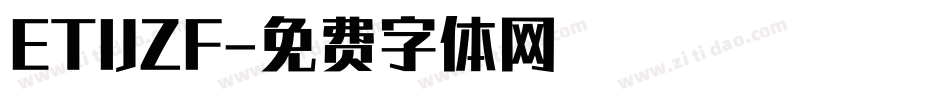 ETIJZF字体转换