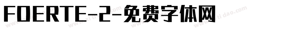 FOERTE-2字体转换