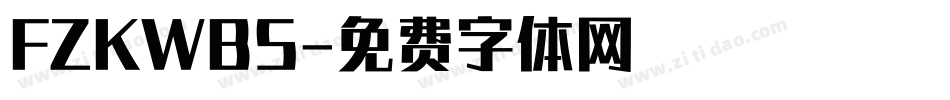 FZKWBS字体转换