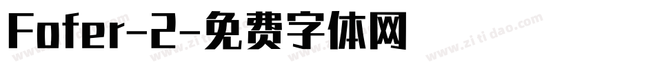 Fofer-2字体转换