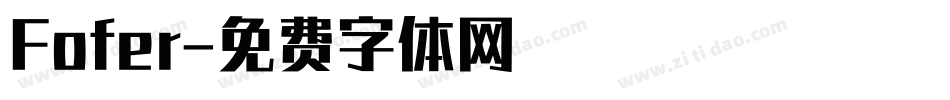 Fofer字体转换