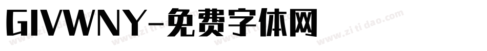 GIVWNY字体转换