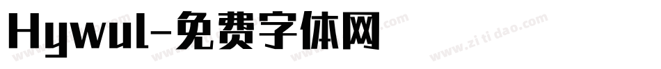 Hywul字体转换