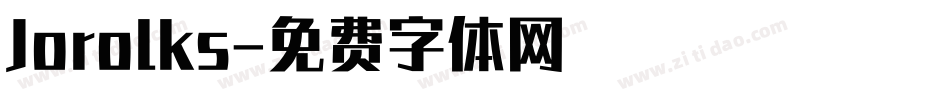 Jorolks字体转换