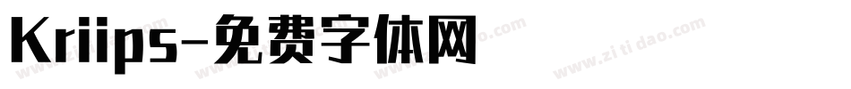 Kriips字体转换