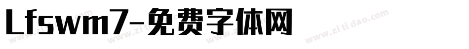 Lfswm7字体转换