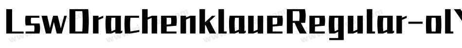 LswDrachenklaueRegular-olYV字体转换