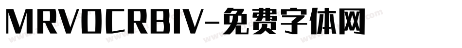 MRVOCRBIV字体转换