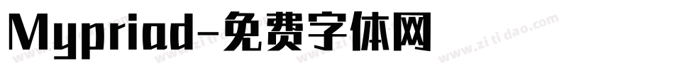 Mypriad字体转换
