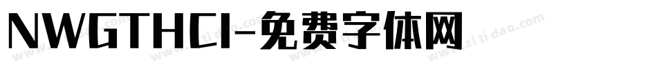 NWGTHCI字体转换