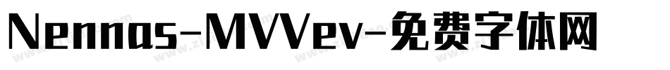 Nennas-MVVev字体转换