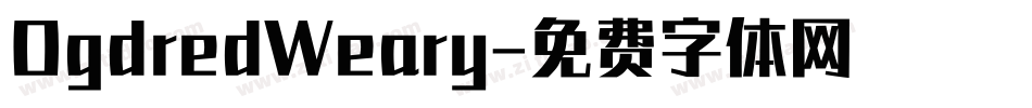 OgdredWeary字体转换