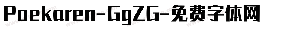 Poekaren-GgZG字体转换