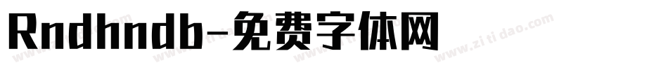 Rndhndb字体转换