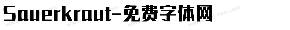 Sauerkraut字体转换