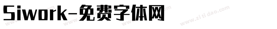 Siwork字体转换