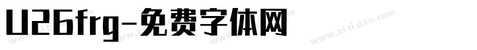 U26frg字体转换