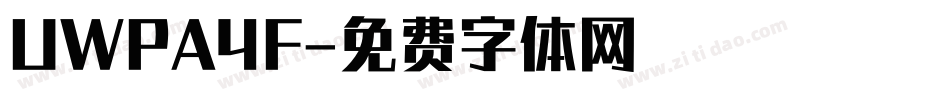 UWPA4F字体转换
