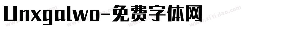 Unxgalwo字体转换