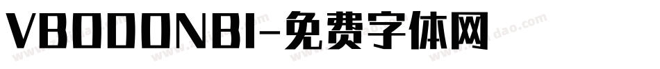 VBODONBI字体转换