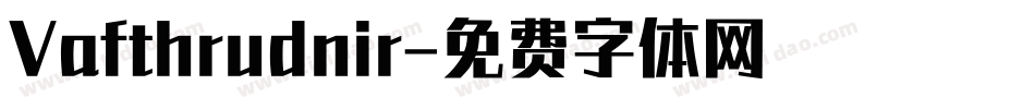 Vafthrudnir字体转换