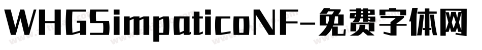 WHGSimpaticoNF字体转换