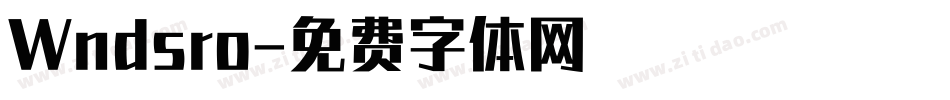 Wndsro字体转换