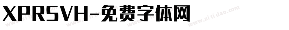 XPRSVH字体转换