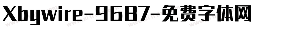 Xbywire-96B7字体转换