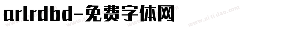 arlrdbd字体转换