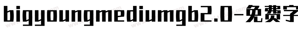 bigyoungmediumgb2.0字体转换