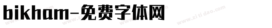 bikham字体转换